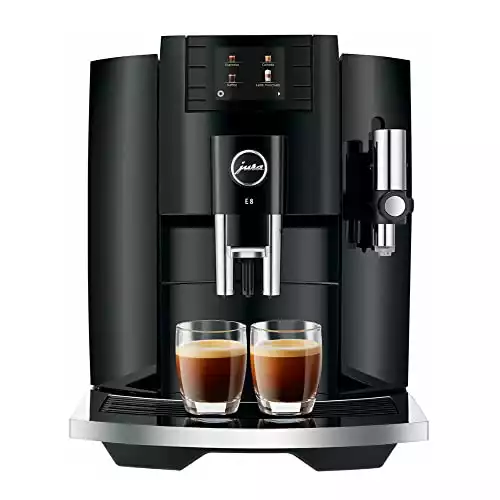 Jura E8 Automatic Coffee Machine 15270,64 ounces, Piano Black