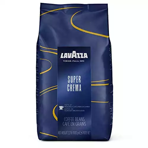Lavazza medium roast Coffee Espresso Super Crema, Whole Beans, Pack of 8, 8 x 1000g